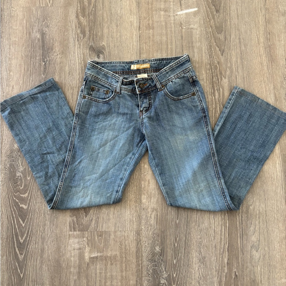 Vintage Y2K Jou Jou Boot Cut Low Rise Denim Jeans (5)